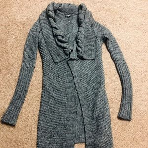 Express long gray sweater size medium